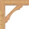 Ekena Millwork Olympic Block Smooth Bracket w/ Offset Brace, Western Red Cedar, 7 1/2"W x 32"D x 32"H BKT0806X32X32OLY05SWR - alternate 4